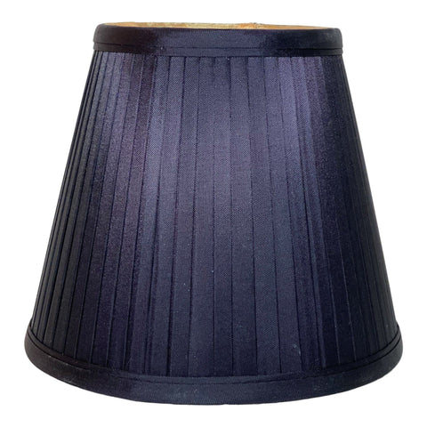 Black Knife Pleat Softback Sconce or Chandelier Shade