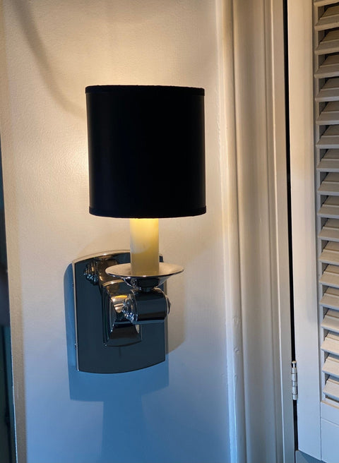 Black Paper with Gold Interior Shield Shade