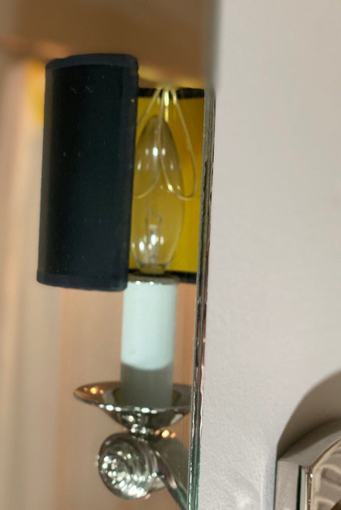 Black Paper with Gold Interior Shield Shade