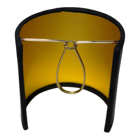 Black Paper with Gold Interior Shield Shade