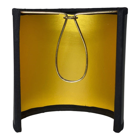 Black Paper with Gold Interior Shield Shade