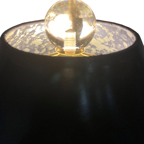 Black Paper Empire Lampshade | Tortoise Shell Interior | 12-22"