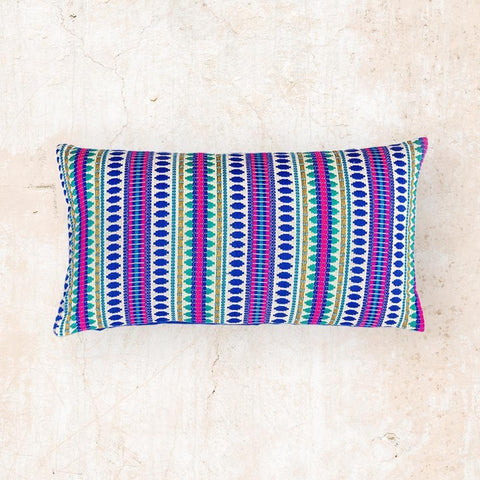 The Artisen Global Eclecticist Bohemian Handwoven Lumbar Pillow - 12X 22