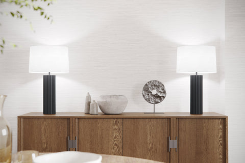 Bluth Modern Column Fluted Table Lamp