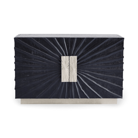 Contemporary Accent Cabinet with Pull Handles in Matte Finish