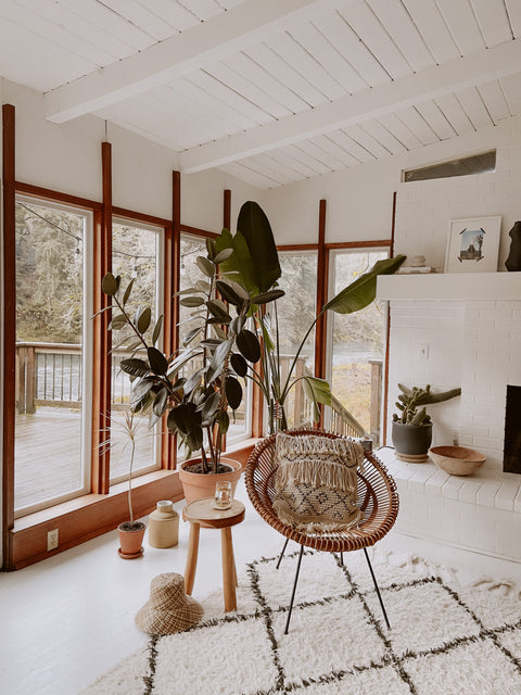 Artful Traditionalist Bohemian Handwoven Textured Pillow Cover