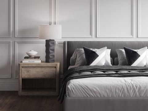 Bond Elegant Textured Column Table Lamp