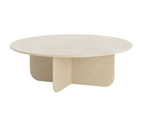 Sunpan Bonita Minimalist Drum Coffee Table