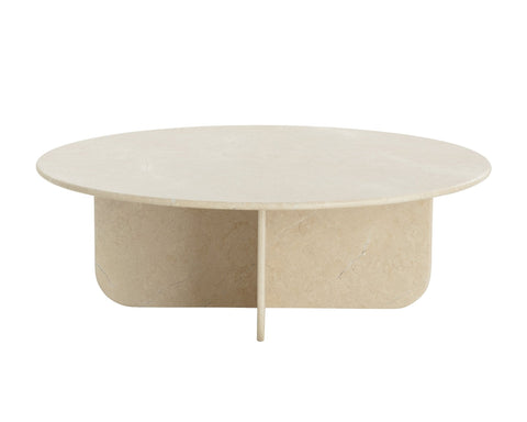 Sunpan Bonita Minimalist Drum Coffee Table