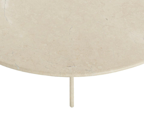 Sunpan Bonita Minimalist Drum Coffee Table