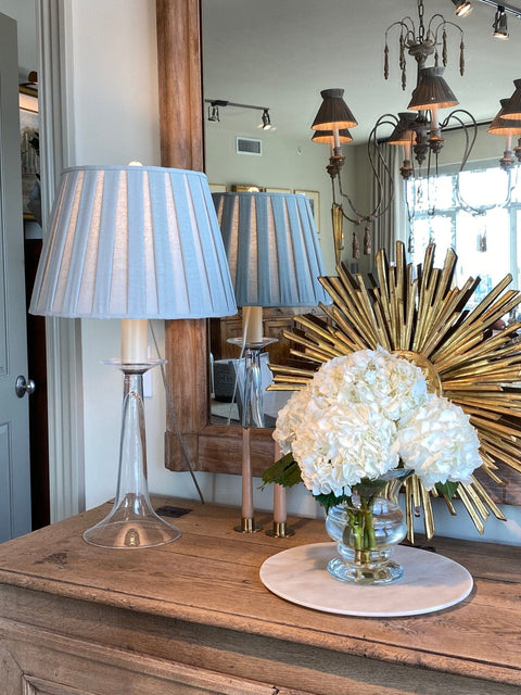 Box Pleat Linen Drum