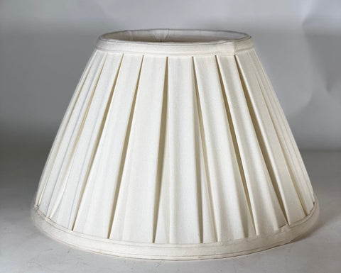 Box Pleat Linen Empire Lamp Shades 14"