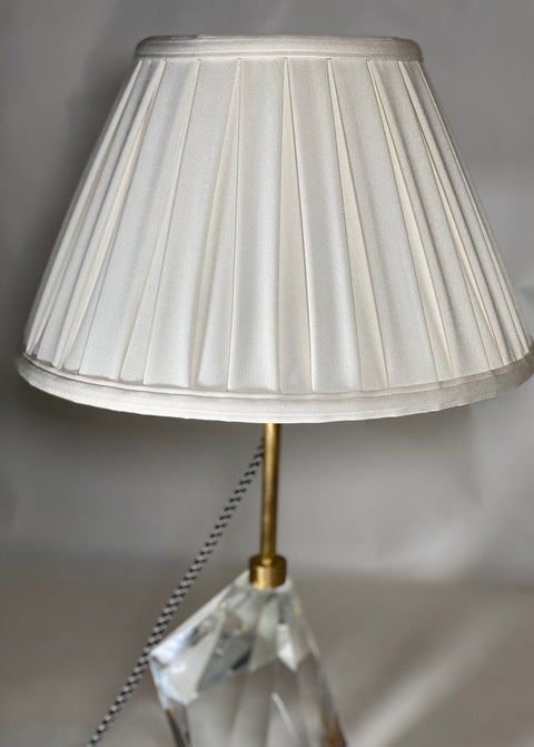 Box Pleat Linen Empire Lamp Shades 14"