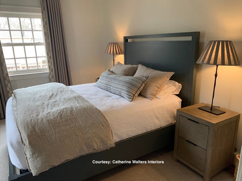 Box Pleat Linen - Slate Linen