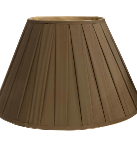 Box Pleat Mocha Silk Empire -16" Base