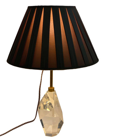 Box Pleat Mocha Silk Empire -16" Base