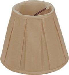 Box Pleat Silk Chandelier Lamp Shade