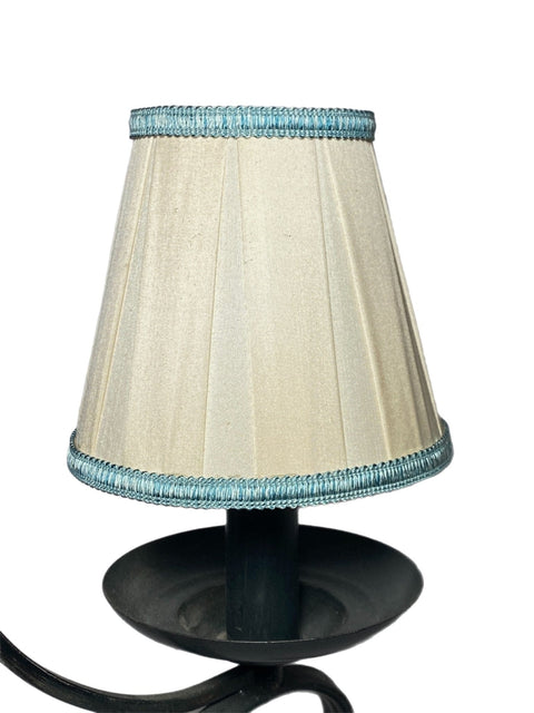 Box Pleat Silk Chandelier Lamp Shade