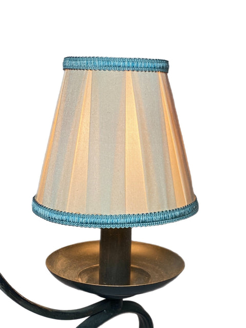 Box Pleat Silk Chandelier Lamp Shade