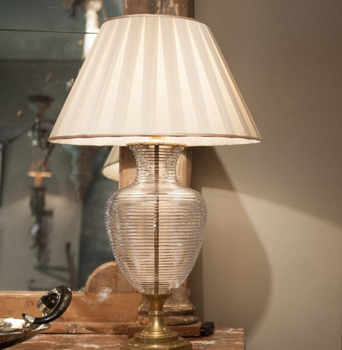 Box Pleat Silk Empire Lamp Shade - Available in Six Sizes