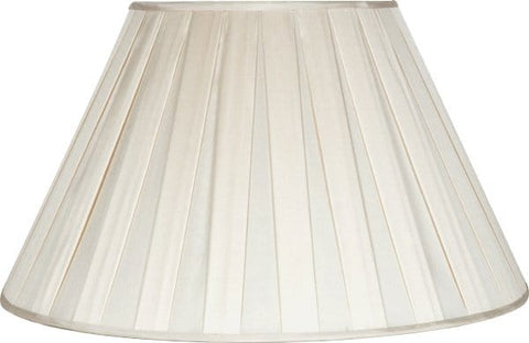 Box Pleat Silk Empire Lamp Shade - Available in Six Sizes