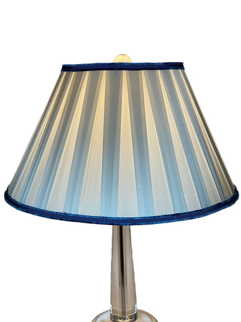 Box Pleat Silk Empire Lamp Shade - Available in Six Sizes
