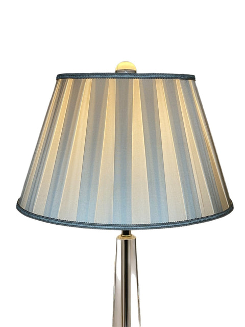 Box Pleat Silk Lamp Shade with Pembroke Shape