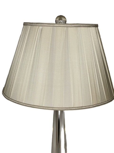 Box Pleat Silk Lamp Shade with Pembroke Shape