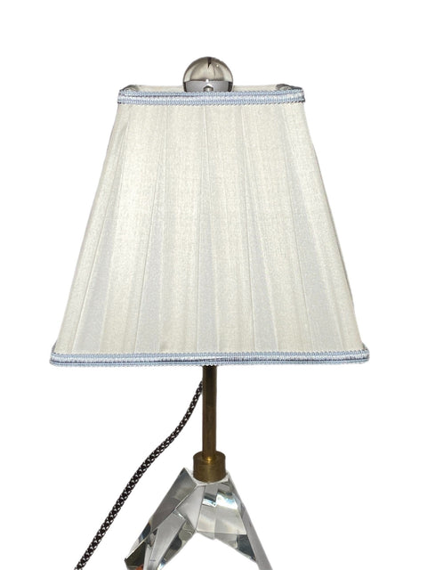Box Pleat Square Silk Lamp Shades - Available in Two Sizes