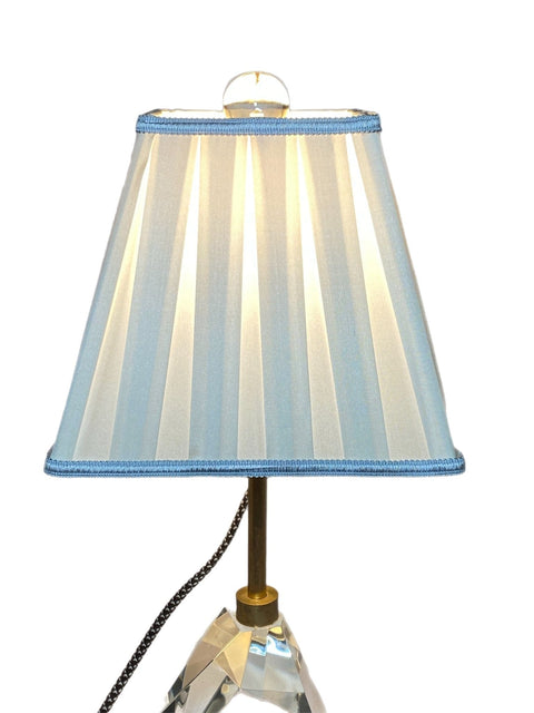 Box Pleat Square Silk Lamp Shades - Available in Two Sizes