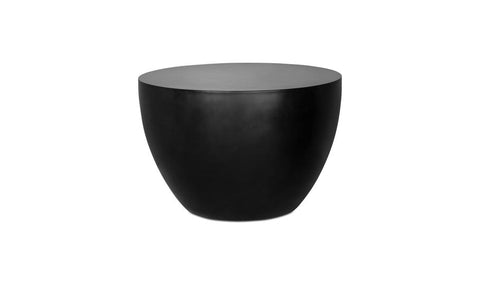 Timeless Minimalist Curved Concrete Drum Center Table