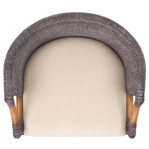 Nature-Driven Modernist Barrel Padded Counter Stool