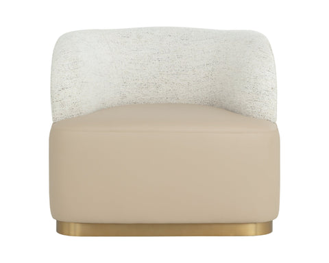 Timeless Minimalist Mid Century Barrel Lounge Chair