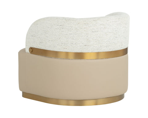 Timeless Minimalist Mid Century Barrel Lounge Chair