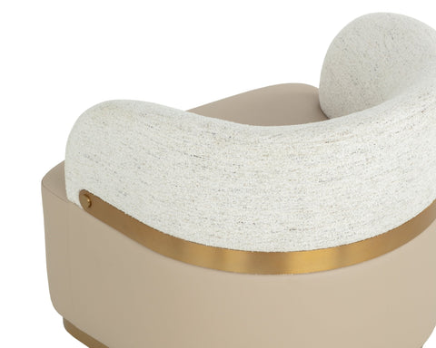 Timeless Minimalist Mid Century Barrel Lounge Chair