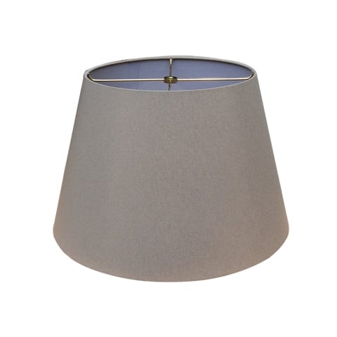 British Empire Hand Rolled Edge Hard Back Anna Rayon Lamp Shade - Grey