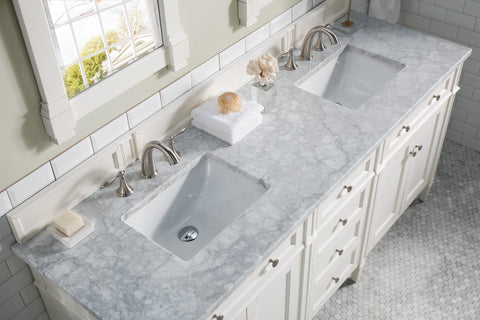 Brittany Traditional Freestanding Bathroom Vanity with Marble Top