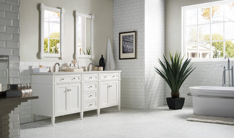 Brittany Traditional Freestanding Bathroom Vanity with Marble Top