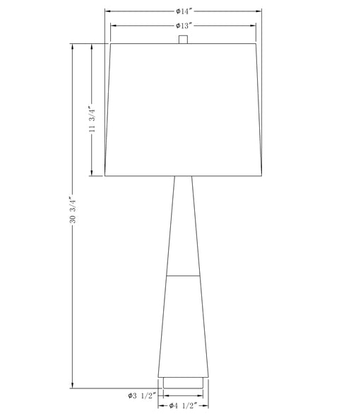 Brody Modern Column Table Lamp Accent