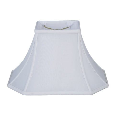 Brussels Rectangle 100% Pongee Silk Lamp Shade - Oyster