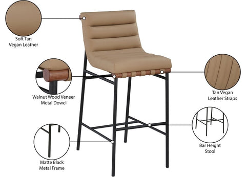 Burke Industrial Creative Contemporary Upholstered Bar Stool