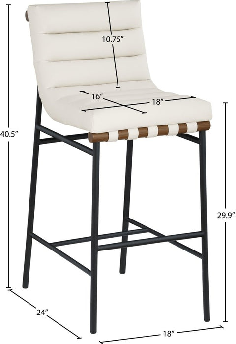 Burke Industrial Creative Contemporary Upholstered Bar Stool