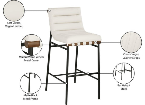 Burke Industrial Creative Contemporary Upholstered Bar Stool