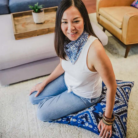 Powered by People Global Eclecticist Bohemian Graphic Square Pillow Cover - 23 x 23