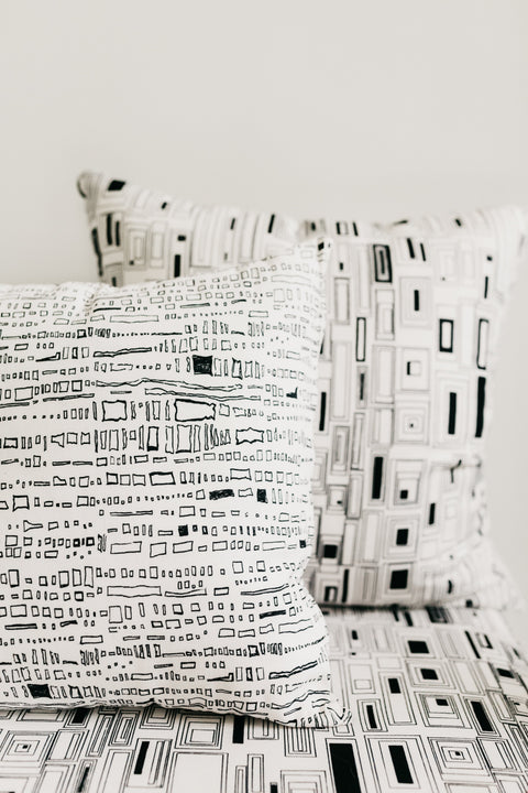 Powered by People Global Eclecticist Contemporary Graphic Square Accent Pillow - 20 x 20