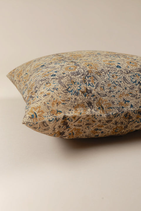 Powered by People Artful Traditionalist Bohemian Square Pillow Cover with Tie Closure - 20 x 20