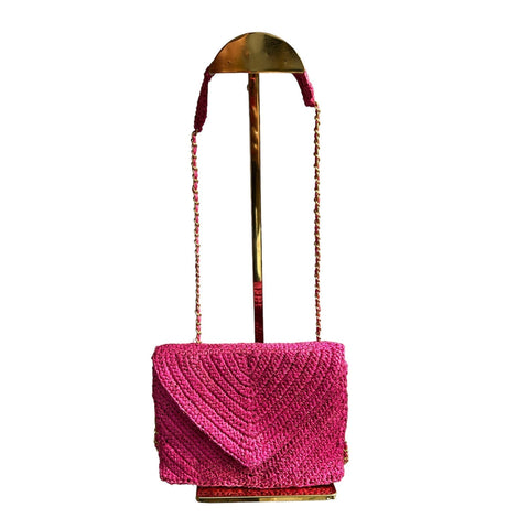 Casual Chevron Handmade Flap Crossbody