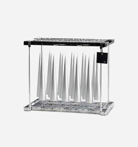 Everyday Silver Taper Candle Unscented