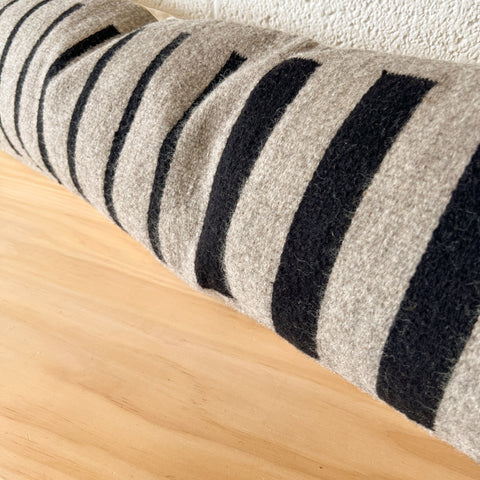 Artful Traditionalist Handwoven Minimalist Lumbar Pillow