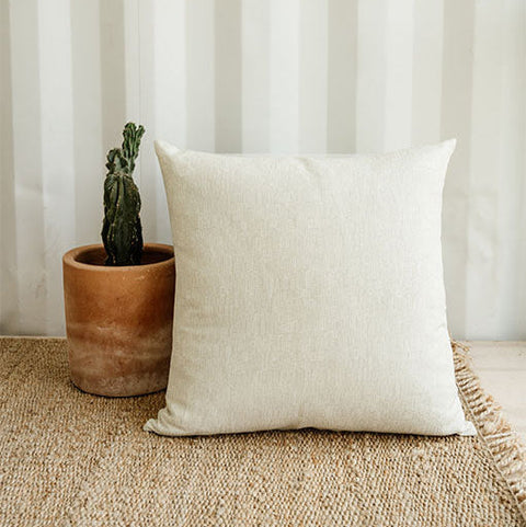 Coastal Contemporary Square Accent Pillow with Zipper
